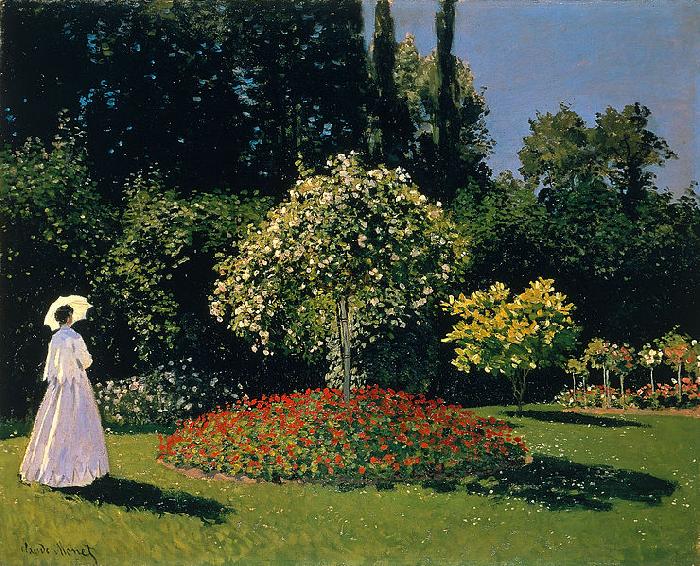 Claude Monet Marguerite Lecadre in the Garden